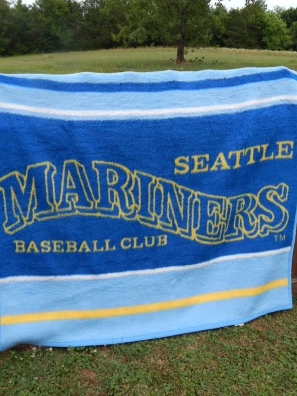 Seattle Mariners Throw Blanket MLB Baseball American League Biederlack 52X50